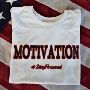 Inspirational hashtags on fitted t-shirts